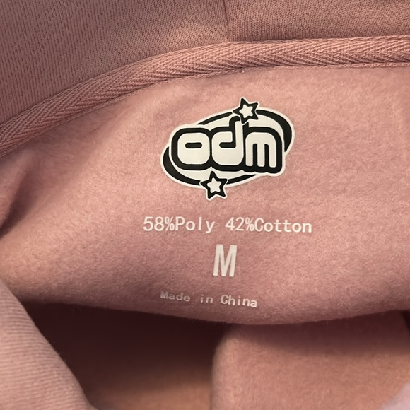 ODM Hooded Pink Sweatshirt Size M NWOT - Picture 5 of 5